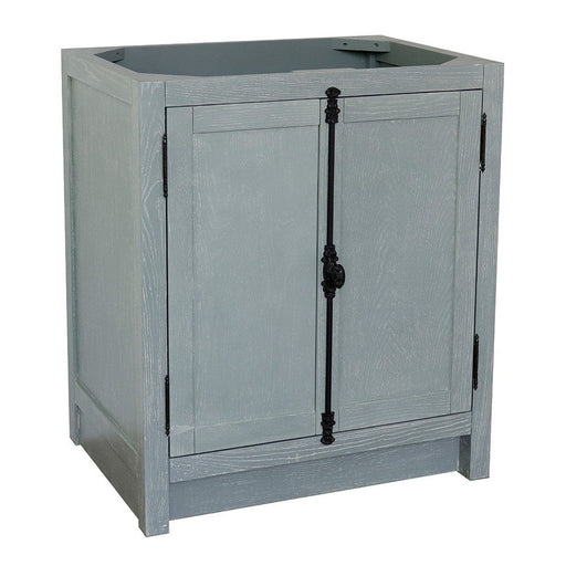 Bellaterra Home Plantation 30" 2-Door Gray Ash Freestanding Vanity Base