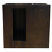 Bellaterra Home Plantation 36" 2-Door 3-Drawer Brown Ash Freestanding Vanity Base With Right Offset - Luxe Vanity & Tub