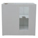 Bellaterra Home Plantation 36" 2-Door 3-Drawer Glacier Ash Freestanding Vanity Base With Left Offset - Luxe Vanity & Tub