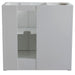 Bellaterra Home Plantation 36" 2-Door 3-Drawer Glacier Ash Freestanding Vanity Base With Right Offset - Luxe Vanity & Tub