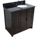 Bellaterra Home Plantation 37" 2-Door 3-Drawer Brown Ash Freestanding Vanity Set - Luxe Vanity & Tub