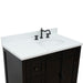 Bellaterra Home Plantation 37" 2-Door 3-Drawer Brown Ash Freestanding Vanity Set - Luxe Vanity & Tub