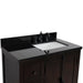 Bellaterra Home Plantation 37" 2-Door 3-Drawer Brown Ash Freestanding Vanity Set - Luxe Vanity & Tub