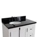 Bellaterra Home Plantation 37" 2-Door 3-Drawer Glacier Ash Freestanding Vanity Set - Luxe Vanity & Tub