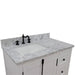 Bellaterra Home Plantation 37" 2-Door 3-Drawer Glacier Ash Freestanding Vanity Set - Luxe Vanity & Tub