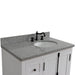 Bellaterra Home Plantation 37" 2-Door 3-Drawer Glacier Ash Freestanding Vanity Set - Luxe Vanity & Tub