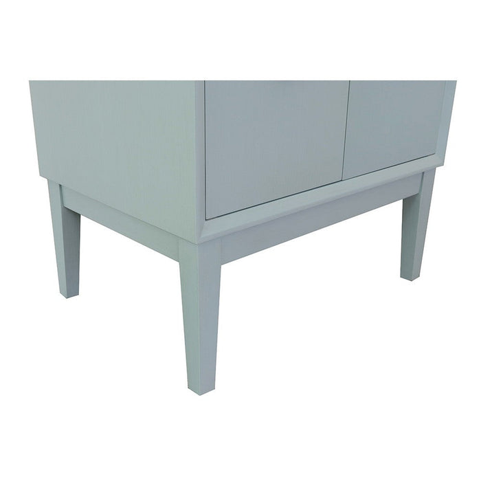 Bellaterra Home Stora 30" 2-Door 1-Drawer Aqua Blue Freestanding Vanity Base - Luxe Vanity & Tub