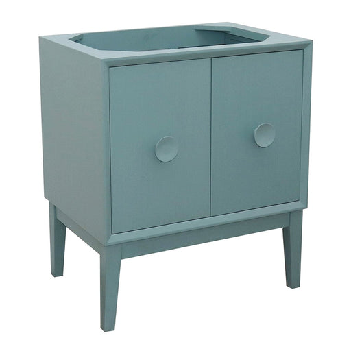 Bellaterra Home Stora 30" 2-Door 1-Drawer Aqua Blue Freestanding Vanity Base