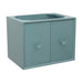 Bellaterra Home Stora 30" 2-Door 1-Drawer Aqua Blue Wall-Mount Vanity Base