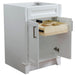 Bellaterra Home Terni 24" 2-Door 1-Drawer White Freestanding Vanity Base - Luxe Vanity & Tub