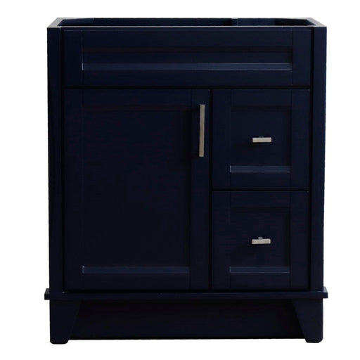 Bellaterra Home Terni 30" 1-Door 2-Drawer Blue Freestanding Vanity Base