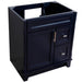 Bellaterra Home Terni 30" 1-Door 2-Drawer Blue Freestanding Vanity Base - Luxe Vanity & Tub