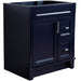 Bellaterra Home Terni 30" 1-Door 2-Drawer Blue Freestanding Vanity Base - Luxe Vanity & Tub