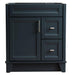 Bellaterra Home Terni 30" 1-Door 2-Drawer Dark Gray Freestanding Vanity Base