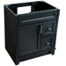 Bellaterra Home Terni 30" 1-Door 2-Drawer Dark Gray Freestanding Vanity Base - Luxe Vanity & Tub