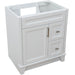 Bellaterra Home Terni 30" 1-Door 2-Drawer White Freestanding Vanity Base - Luxe Vanity & Tub