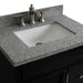 Bellaterra Home Terni 31" 1-Door 2-Drawer Dark Gray Freestanding Vanity Set With Ceramic Undermount Rectangular Sink and Gray Granite Top - Luxe Vanity & Tub