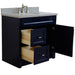 Bellaterra Home Terni 37" 1-Door 2-Drawer Blue Freestanding Vanity Set - Luxe Vanity & Tub