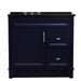 Bellaterra Home Terni 37" 1-Door 2-Drawer Blue Freestanding Vanity Set - Luxe Vanity & Tub