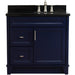 Bellaterra Home Terni 37" 1-Door 2-Drawer Blue Freestanding Vanity Set - Luxe Vanity & Tub