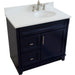 Bellaterra Home Terni 37" 1-Door 2-Drawer Blue Freestanding Vanity Set - Luxe Vanity & Tub