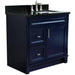 Bellaterra Home Terni 37" 1-Door 2-Drawer Blue Freestanding Vanity Set - Luxe Vanity & Tub