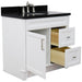 Bellaterra Home Terni 37" 1-Door 2-Drawer White Freestanding Vanity Set - Luxe Vanity & Tub