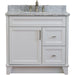 Bellaterra Home Terni 37" 1-Door 2-Drawer White Freestanding Vanity Set - Luxe Vanity & Tub