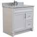 Bellaterra Home Terni 37" 1-Door 2-Drawer White Freestanding Vanity Set - Luxe Vanity & Tub