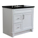 Bellaterra Home Terni 37" 1-Door 2-Drawer White Freestanding Vanity Set - Luxe Vanity & Tub