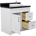 Bellaterra Home Terni 37" 1-Door 2-Drawer White Freestanding Vanity Set - Luxe Vanity & Tub