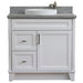 Bellaterra Home Terni 37" 1-Door 2-Drawer White Freestanding Vanity Set - Luxe Vanity & Tub