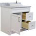 Bellaterra Home Terni 37" 1-Door 2-Drawer White Freestanding Vanity Set - Luxe Vanity & Tub