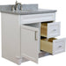 Bellaterra Home Terni 37" 1-Door 2-Drawer White Freestanding Vanity Set - Luxe Vanity & Tub