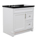 Bellaterra Home Terni 37" 1-Door 2-Drawer White Freestanding Vanity Set - Luxe Vanity & Tub