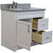 Bellaterra Home Terni 37" 1-Door 2-Drawer White Freestanding Vanity Set - Luxe Vanity & Tub