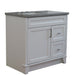 Bellaterra Home Terni 37" 1-Door 2-Drawer White Freestanding Vanity Set - Luxe Vanity & Tub