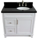 Bellaterra Home Terni 37" 1-Door 2-Drawer White Freestanding Vanity Set - Luxe Vanity & Tub