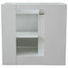 Bellaterra Home Terni 37" 1-Door 2-Drawer White Freestanding Vanity Set - Luxe Vanity & Tub