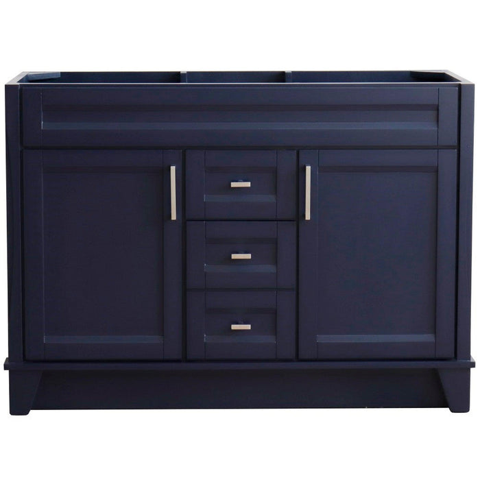 Bellaterra Home Terni 48" 2-Door 2-Drawer Blue Freestanding Vanity Base