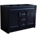 Bellaterra Home Terni 48" 2-Door 2-Drawer Blue Freestanding Vanity Base - Luxe Vanity & Tub