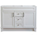 Bellaterra Home Terni 48" 2-Door 2-Drawer White Freestanding Vanity Base