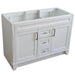 Bellaterra Home Terni 48" 2-Door 2-Drawer White Freestanding Vanity Base - Luxe Vanity & Tub