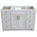 Bellaterra Home Terni 48" 2-Door 6-Drawer White Freestanding Vanity Base - Luxe Vanity & Tub