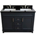 Bellaterra Home Terni 49" 2-Door 2-Drawer Dark Gray Freestanding Vanity Set - Luxe Vanity & Tub