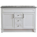 Bellaterra Home Terni 49" 2-Door 2-Drawer White Freestanding Vanity Set - Luxe Vanity & Tub