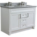 Bellaterra Home Terni 49" 2-Door 2-Drawer White Freestanding Vanity Set - Luxe Vanity & Tub