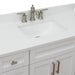 Bellaterra Home Terni 49" 2-Door 6-Drawer White Freestanding Vanity Set With Ceramic Undermount Rectangular Sink and White Quartz Top - Luxe Vanity & Tub