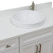 Bellaterra Home Terni 49" 2-Door 6-Drawer White Freestanding Vanity Set With Ceramic Vessel Sink and White Quartz Top - Luxe Vanity & Tub