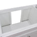 Bellaterra Home Terni 60" 2-Door 6-Drawer White Freestanding Vanity Base - Luxe Vanity & Tub